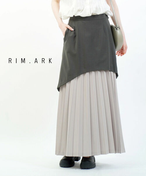 RIM.ARK リムアーク コットンリネン アイラインスカート ダークグレー 楽天市場】【30%OFF】【LINEクーポン有】リムアーク RIM.ARK