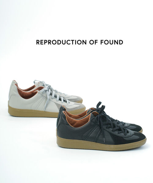 【30%OFF】リプロダクション オブ ファウンド REPRODUCTION OF FOUND スニーカー なめし革 シューズ ミリタリー 調教師・1700L-4612301(レディース)(B-1)