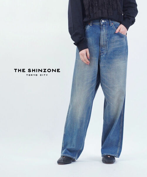 【4/10 23時59までポイント10倍】【2026年春夏新作】ザ シンゾーン THE SHINZONE デニム パンツ デニムパンツ ジーンズ ワイド ゆったり ストレート おしゃれ・24MMSPA01-4432601(レディース)