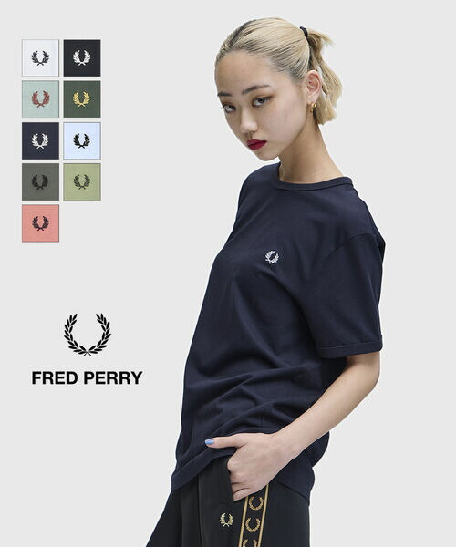 【4/10 23時59までポイント10倍】【2026年春夏新作】フレッドペリー FRED PERRY Tシャツ 半袖 リンガーTシャツ カットソー トップス クルーネック ワンポイント ユニセックス コットン おしゃれ・M3519-3872601(メール便可能商品)[M便 5/5](メンズ)(レディース)