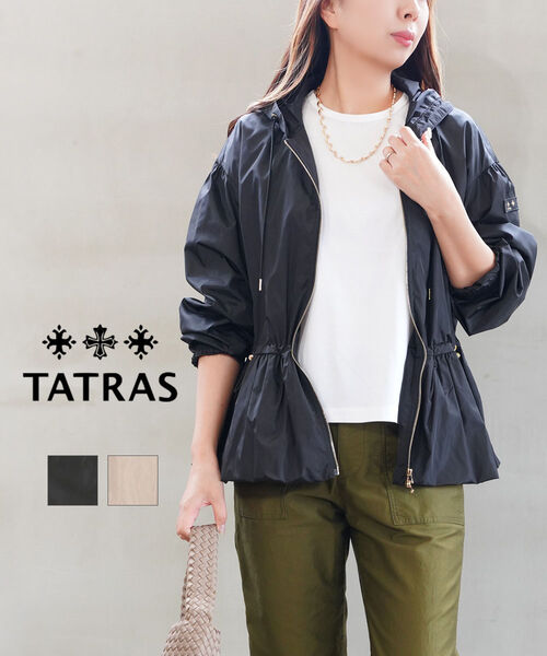 【マラソン期間中ポイント10倍】【2026年春夏新作】タトラス TATRAS ジャケット ナイロンジャケット ブルゾン アウター フード付き 軽量 撥水 きれいめ カジュアル・LCKZ0397033588-1612601(レディース)
