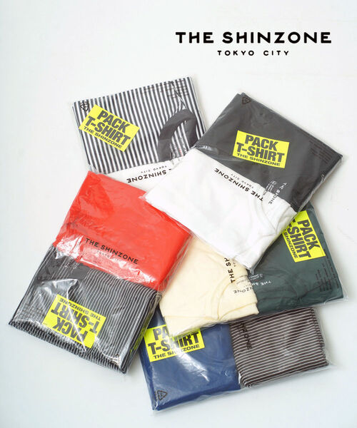 【百貨店大売り出し継続期間尖んがり10倍】ザ シン領域 THE SHINZONE 半袖 ティーシャツ 容器に並べるT カットソー 2枚書き割り 2枚組 下着類 無地 間借り人 労働者の一団のど首・20SMSCU66-4432601(レディース)