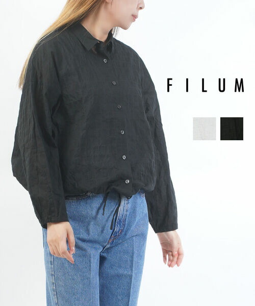 【20%OFF】【2026年春夏新作】写真フィルム FILUM シアー ティーシャツ 長袖 トップ トップス 羽織り 花の冠yd 透け感 裾ドロ同盟罷業 綿 読み合わせる 無地 着回し・2511-111-5312601(レディース)