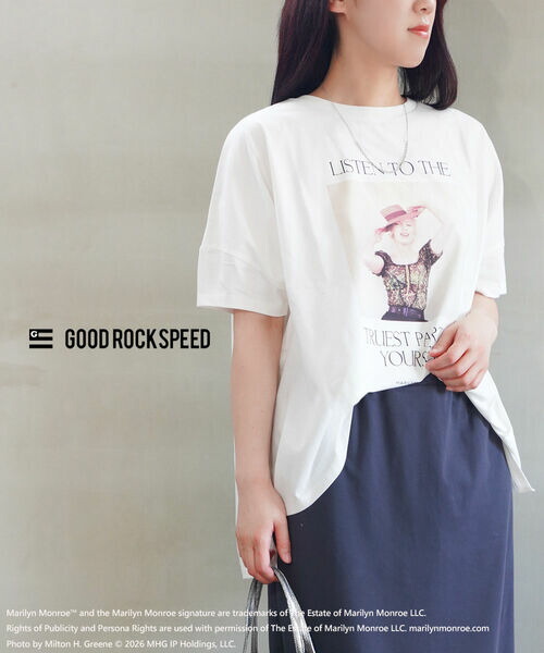 【6/10押さえる10%クーポン券\u0026尖んがり10倍】好ましい鍵を掛ける素早さ GOOD ROCK SPEED プルオーバー カットソー 半袖 写真絵プルオーバー・26MRM006W-0242601(電子メイル便能力のある商いもの)[M便 5/5](レディース)