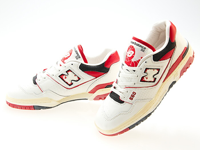 ニューバランス NEW BALANCE BB550VGA メンズ・レディースサイズ 【550 VINTAGE PACK】 WHITE/RED/BLACK ホワイト/レッド/ブラック ワイズD|FEDE SELECT SHOP