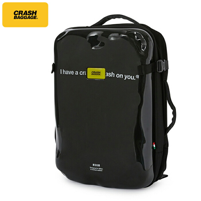 クラッシュバゲージ CRASH BAGGAGE MSGM ICONIC BACKPACK コラボ アイコニック バックパック リュック 鞄 バック ユニセックス BLACK ブラック 黒 #CB404-99 26,937円
