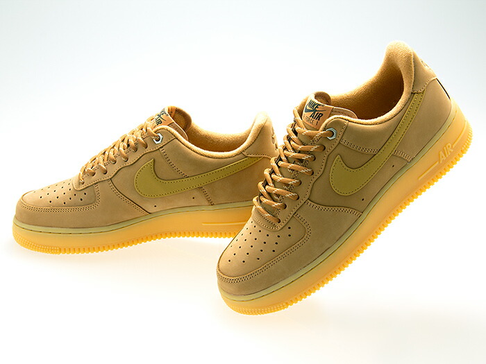 ナイキ NIKE AIR FORCE 1 \u002707 WB 大気圏 フォース 1 置き目 \u002707 FLAX/WHEAT/GUM LIGHT BROWN 流束/ウィート/赤銅色 #CJ9179-200