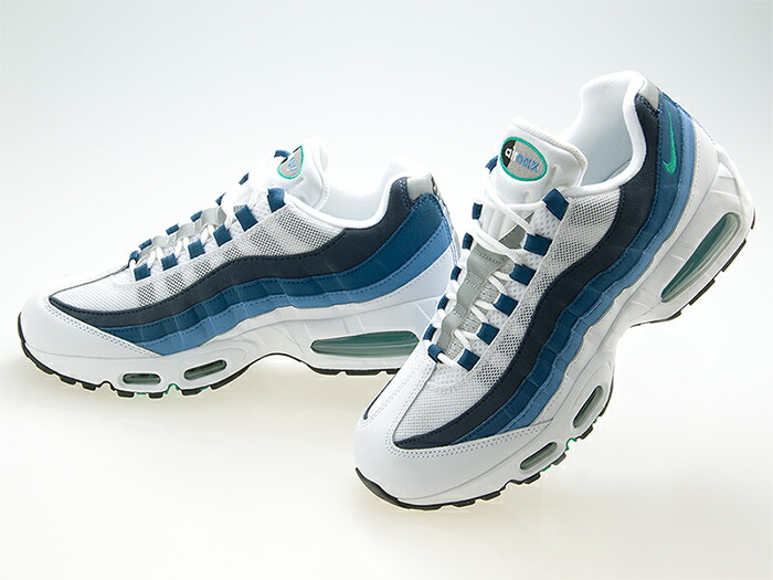 ナイキ NIKE AIR MAX 95 OG BIG BUBBLE 【SLATE】【スレート】 大気圏マックス 95 ビックバブル ブルーグラデ WHITE/ EMERALD GREEN/LAKE BLUE 白いこと/エメラルド緑であること/ レイクブルー #IH7855-100