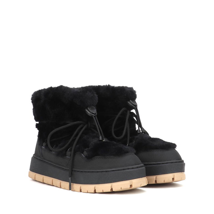 パジャール PAJAR SHEARLING シアリング ムートンブーツ SNOW BOOTS レディース スノーブーツ WATERPROOF 防水 防寒 ウィンターブーツ BLACK ブラック 黒 #PJR-B01019-BLK