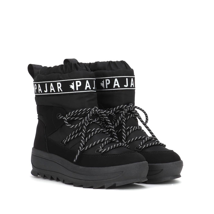 パジャール PAJAR GALAXY BOOTS 天の川 ブーツ SNOW BOOTS スノーブーツ WATERPROOF 雨合羽製作 防寒 レディース 黒いこと 黒 BLACK #PJR-B01036-BLK