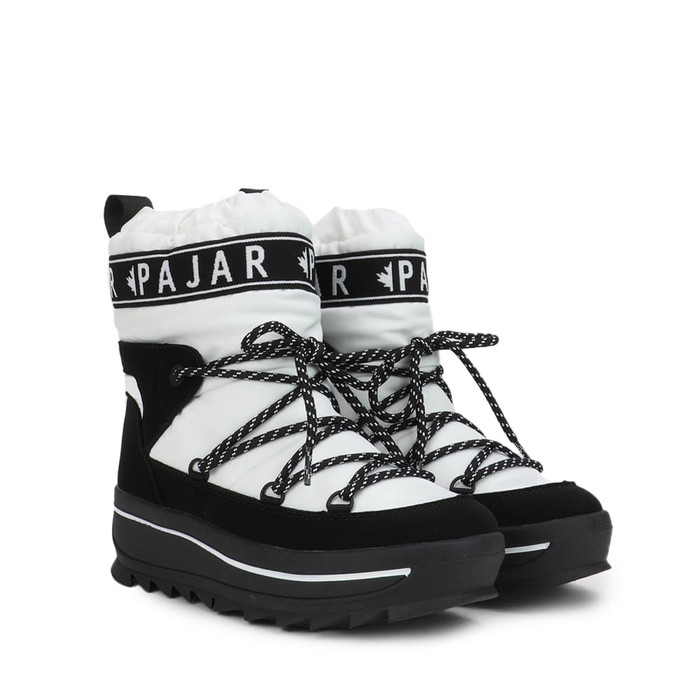 パジャール PAJAR GALAXY BOOTS ギャラクシー ブーツ SNOW BOOTS スノーブーツ WATERPROOF 防水加工 防寒 レディース ホワイト/ブラック WHITE/BLACK 白/黒 #PJR-B01036-WHT