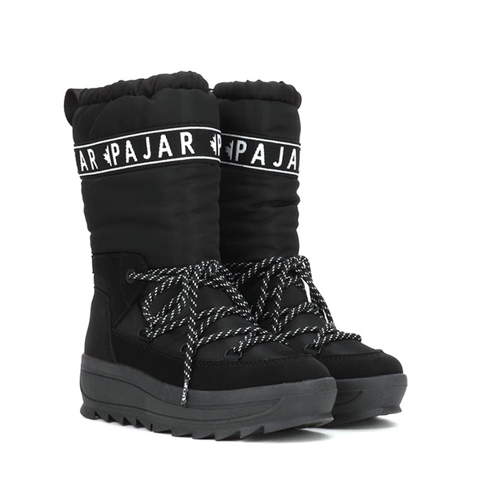 パジャール PAJAR GALAXY HIGH 天の川 ご機嫌 SNOW BOOTS スノーブーツ WATERPROOF 雨合羽製作 防寒 レディースBLACK 黒いこと 黒 #PJR-B01040BLK