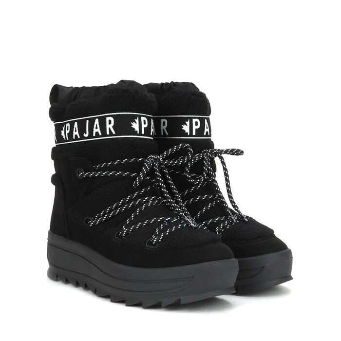 パジャール PAJAR GALAXY LAMA 天の川 ラマ SNOW BOOTS スノーブーツ WATERPROOF 雨合羽製作 防寒 レディース BLACK 黒いこと 黒 #PJR-B01043BLK
