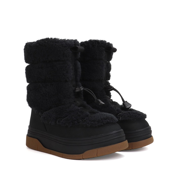 パジャール PAJAR JANIE HIGH 2.0 ジェイニー ご機嫌 2.0 シープスキン 羊肉 ロングブーツ WATERPROOF 雨合羽 防寒 スノーブーツ BLACK 黒いこと 黒 #PJR-B01376-BLK