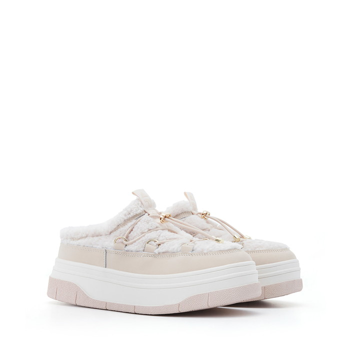パジャール PAJAR JULES シアリング ミュール WINTER MULES レディース ウィンターサンダル WATERPROOF 防水 防寒 スリッポン LIGHT NUDE ライトヌード ベージュ #PJR-S01184-LTN