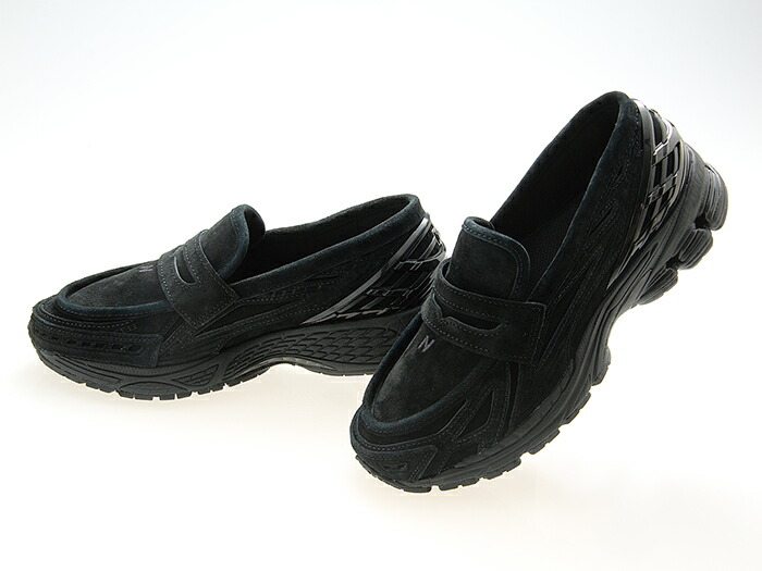 ニュー平衡にする NEW BALANCE U1906LNT BLACK SUEDE 黒いこと スエードクロス 置き目毛皮 スリッポン ワイズD