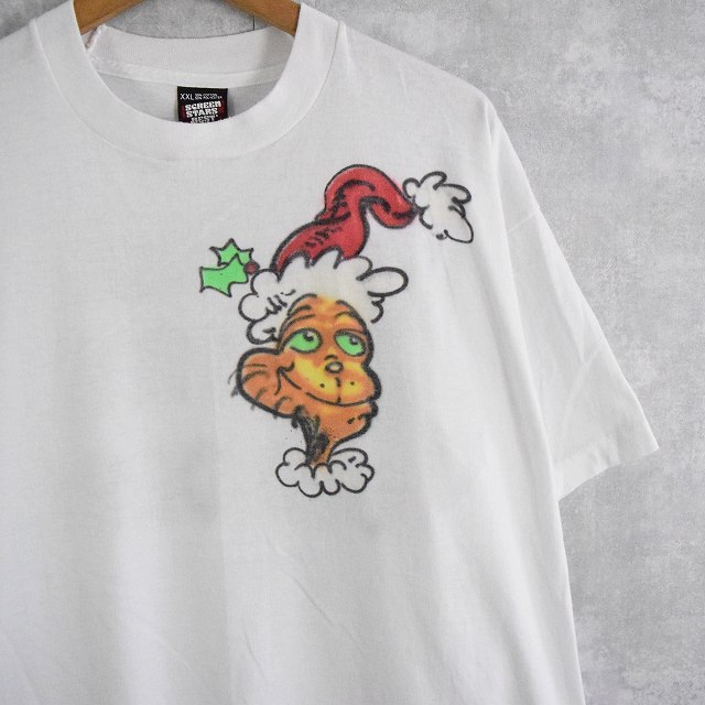 80 S Dr Seuss The Grinch Usa製 ハンドペイントtシャツ Xxl 80年代 アメリカ製 キャラクター 白 ホワイト 80s 古着 ヴィンテージ 中古 メンズ店 Psicologosancora Es