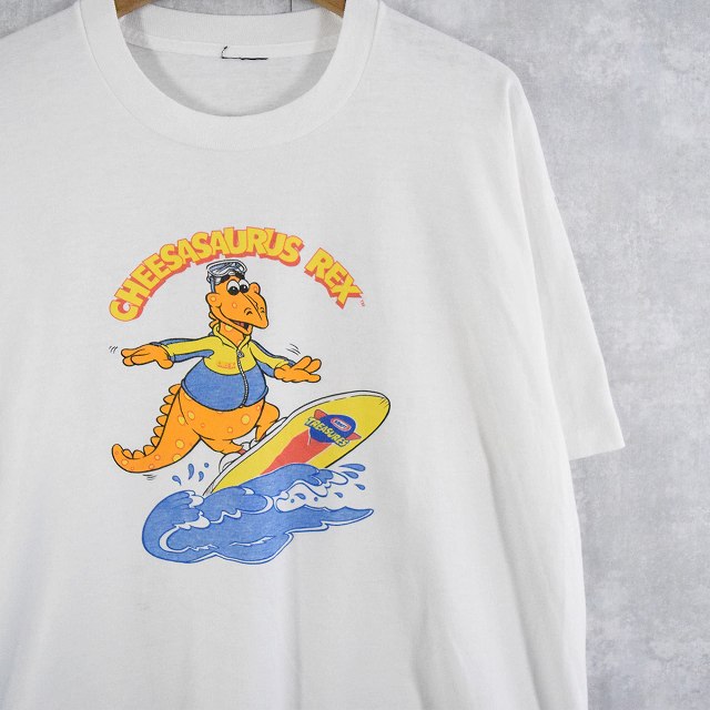 90 S Cheesasaurus Rex 恐竜キャラクターtシャツ 90s 90年代 恐竜 龍 チーズ 古着 ヴィンテージ 中古 メンズ店 Psicologosancora Es