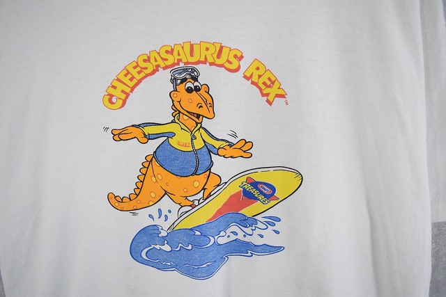 90 S Cheesasaurus Rex 恐竜キャラクターtシャツ 90s 90年代 恐竜 龍 チーズ 古着 ヴィンテージ 中古 メンズ店 Butlerchimneys Com