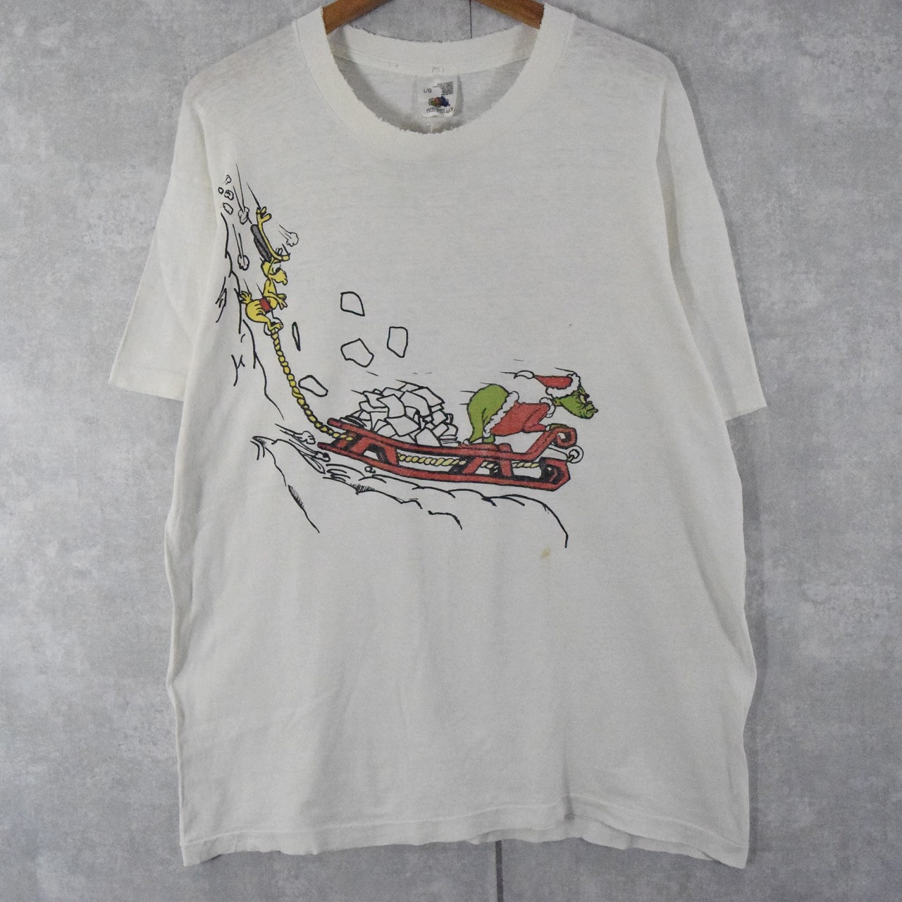 90 S Canada製 Dr Seuss The Grinch キャラクタープリントtシャツ L 90年代 カナダ製 ドクタースース グリンチ 襤褸 ボロ 古着 ヴィンテージ 中古 メンズ店 Aplusfinance Blog Com