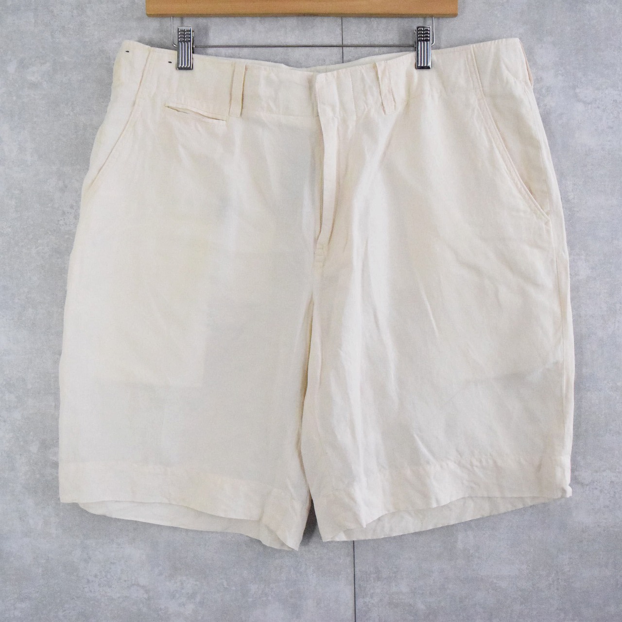 Polo Ralph Lauren リネン シルクショーツ W36 ポロラルフローレン ホワイト 白 ショートパンツ ハーフパンツ 古着 ヴィンテージ 中古 メンズ店 Psicologosancora Es