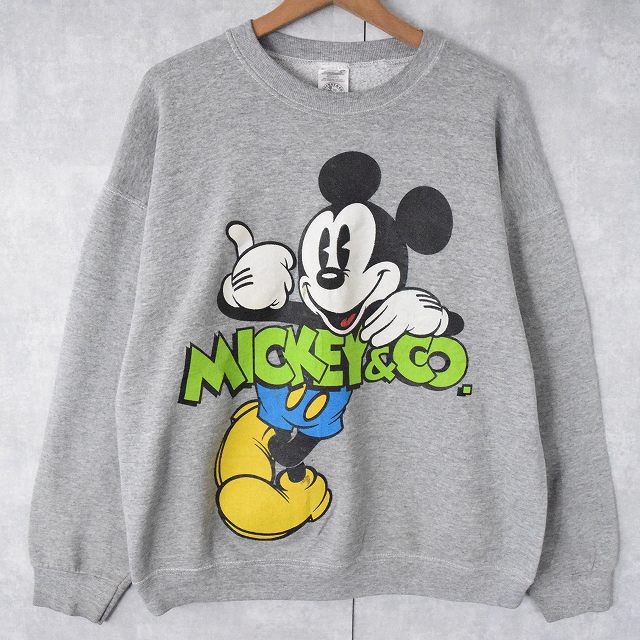 90 S Disney Mickey Mouse Usa製 キャラクタープリントスウェット Xl 90年代 90s ディズニー ミッキーマウス アメリカ製 グレー 古着 ヴィンテージ 中古 メンズ店 Teatritasku Ee