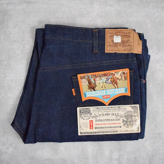 80's Levi's 646-0217 USA製 オレンジタブ ベルボトムデニムパンツ フラッシャー付きDEADSTOCK W42 フレア 80年代  80s アメリカ製 リーバイス インディゴ フレア ジーンズ デッドストック 【古着】 【ヴィンテージ】 【中古】 【メンズ店】 | ヴィンテージ 