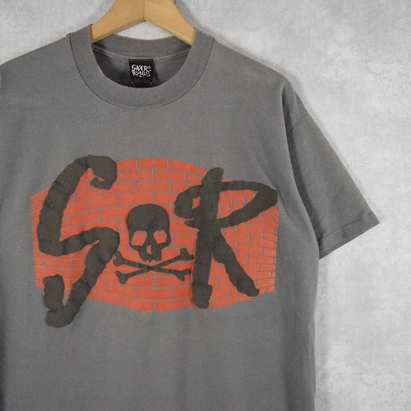 楽天市場】USA製 90s GRIND KING Print S/S Tee 黒 L グラインド