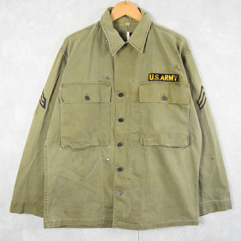 楽天市場】40's U.S.ARMY M-43 HBTジャケット 38R 40年代 40s アメリカ軍 米軍 ミリタリー カーキ ヘリンボーンツイル  【古着】 【ヴィンテージ】 【中古】 【メンズ店】 : ヴィンテージ 古着屋 通販 Feeet