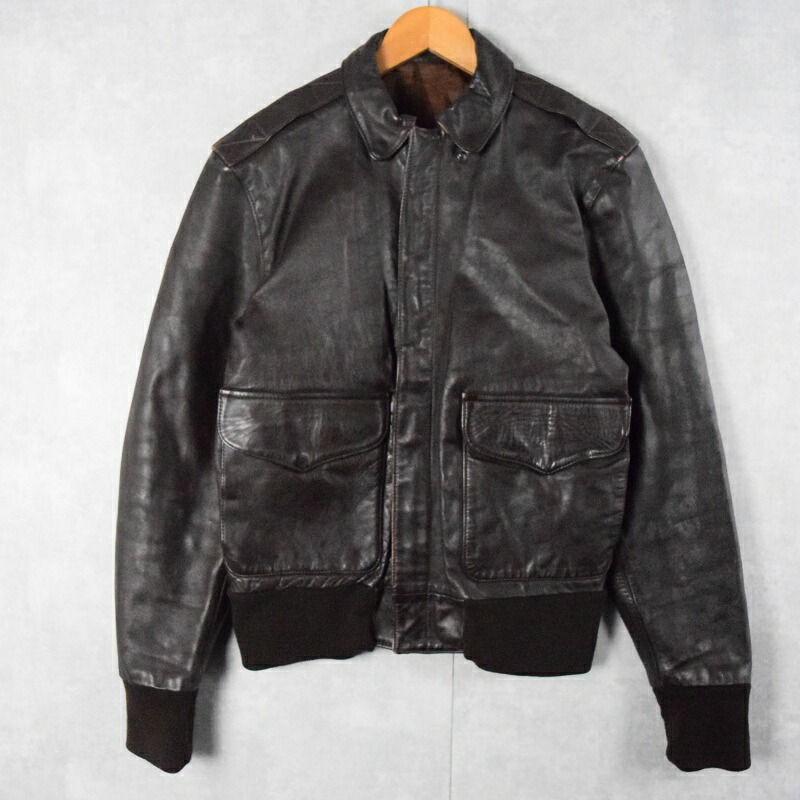 【楽天市場】90's San Diego LEATHER JACKET FACTORY USA製 "A2 TYPE" レザーフライト