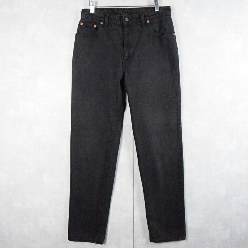 90年代 Levi's 505 ブラック ストレートデニム 楽天市場】90s リーバイス 505 ブラック デニム パンツ メンズ
