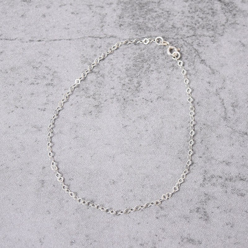 【80s】シルバー チェーン ブレスレット 古着 ビンテージ アクセサリー 人気 80sヴィンテージ スカルチェーンブレスレット シルバー925