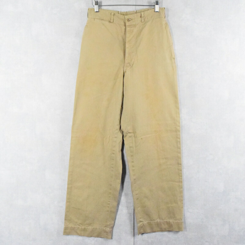 50s 米軍実物 US ARMY チノトラウザー W29L31 尿素ボタン 50s 米軍実物 US ARMY チノトラウザー W29L31 尿素ボタン - メルカリ