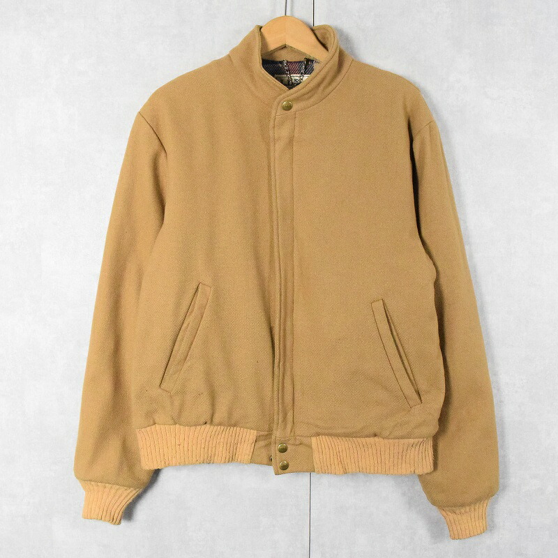 70s USA製 Melton Wool Jacket 無地 古着 ヴィンテージ 70's USA製 Melton Wool Jacket / メルトン ウールジャケット 無地