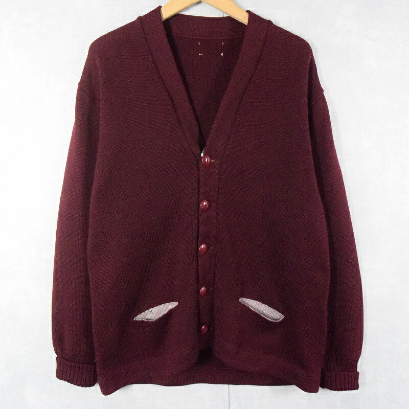 楽天市場】50年代 Burton's レタードニット ウール カーディガン