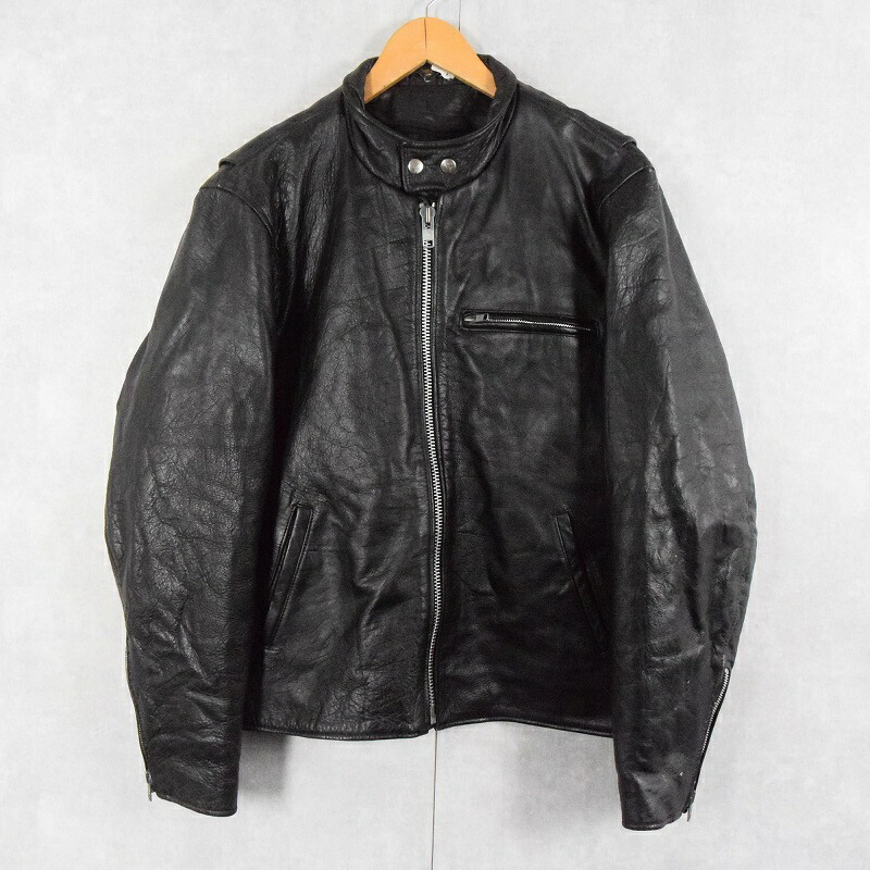 レザー ジャケット 黒 楽天市場】【63 LEATHERSロクサンレザーズ】本革 シングル