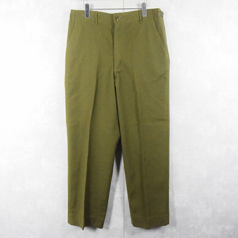 米軍　パンツ　TROUSERS MENS  カーキ　ミリタリー　70年代 米軍パンツTROUSERS MENS カーキミリタリー70年代