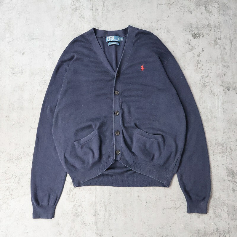 楽天市場】90s Polo Ralph Lauren Wool Knit Cardigan 赤 M ポロ