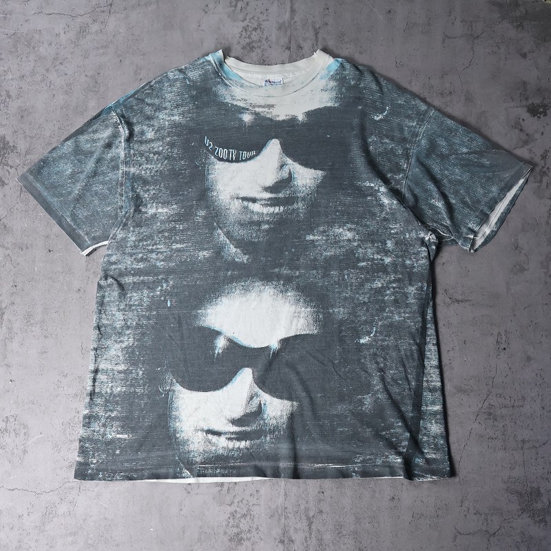 希少　90s USAヴィンテージ U2 ONE ラメ　Ｔシャツ 古着 L ボノ 希少 90s USAヴィンテージ U2 ONE ラメ Tシャツ 古着 L ボノ