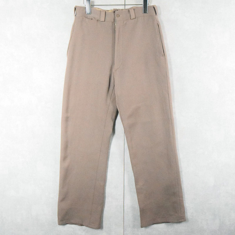 美品 50s 50年代 ２タック ウール スラックス vintege 50s スタイル! 黒 80s ビンテージ ブラック ウール 2タック