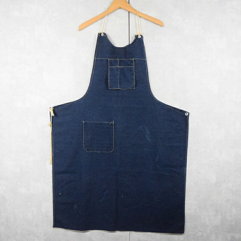 vintage ビンテージ　インディゴ　デニム　エプロン　古着　アンティーク　藍 2025-0418-163.jpg