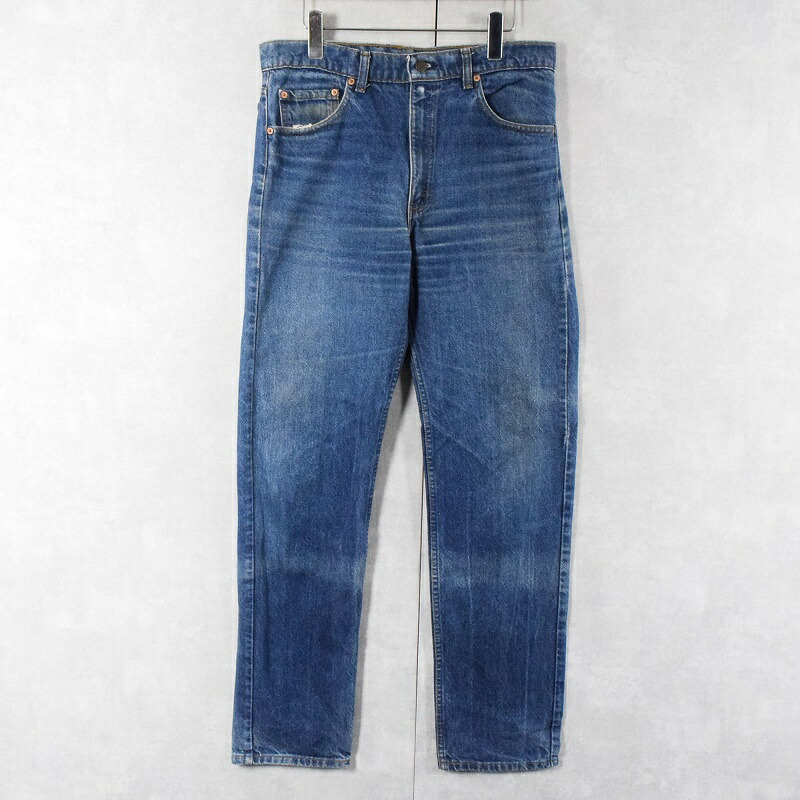 Levi's 505 グラフィックデニム W34 L36 90s Levi'sリーバイス silverTabシルバータブ BAGGY ワンタック