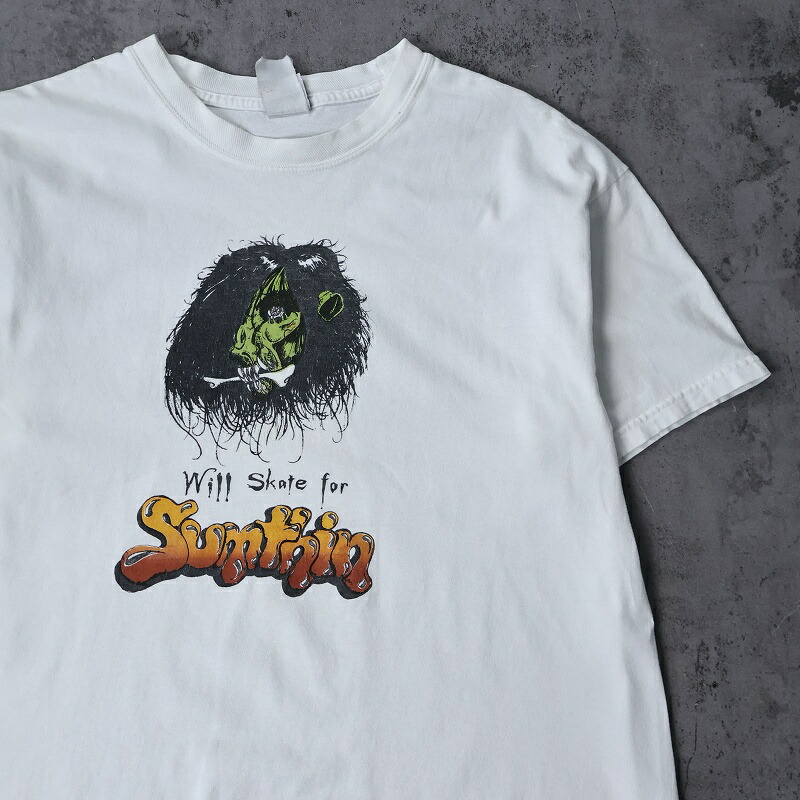 楽天市場】90s THINK Skateboards Print S/S Tee 黒 L シンク