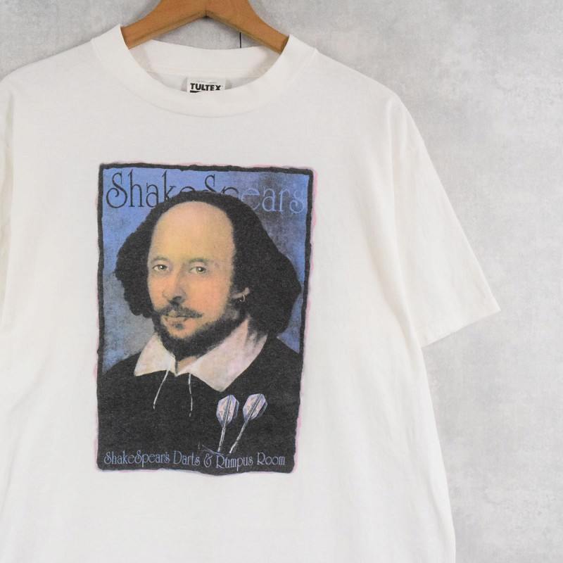 【スペシャル】シェイクスピア　shakespeare 偉人　ヴィンテージTシャツ US US古着 90s William Shakespeare ウィリアム シェイクスピア
