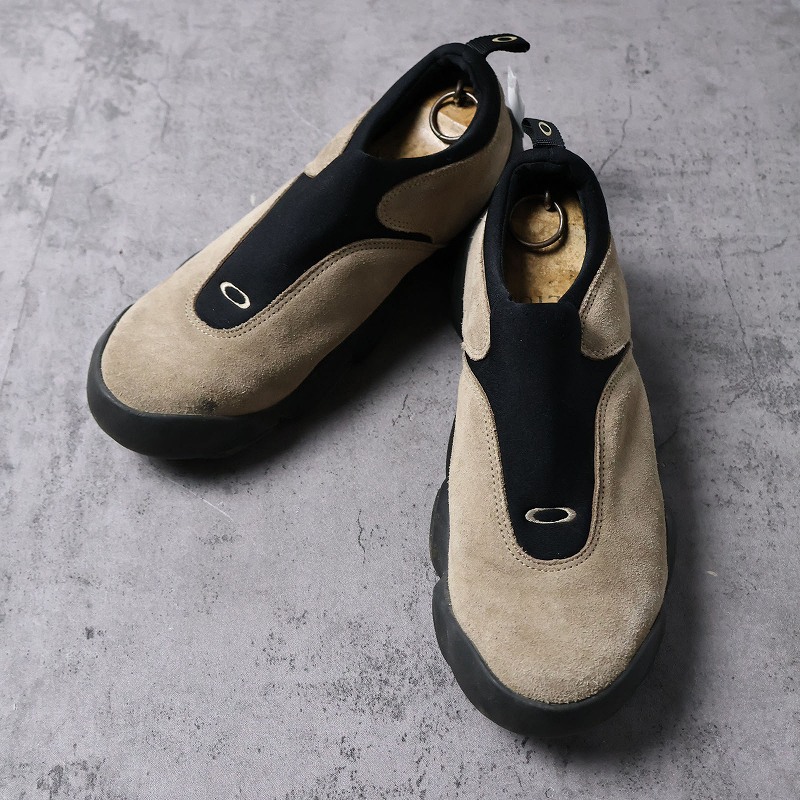 Oakley スエードスリッポンスニーカー ベージュ/黒 楽天市場】【今だけクーポン配布中】オークリー スニーカー