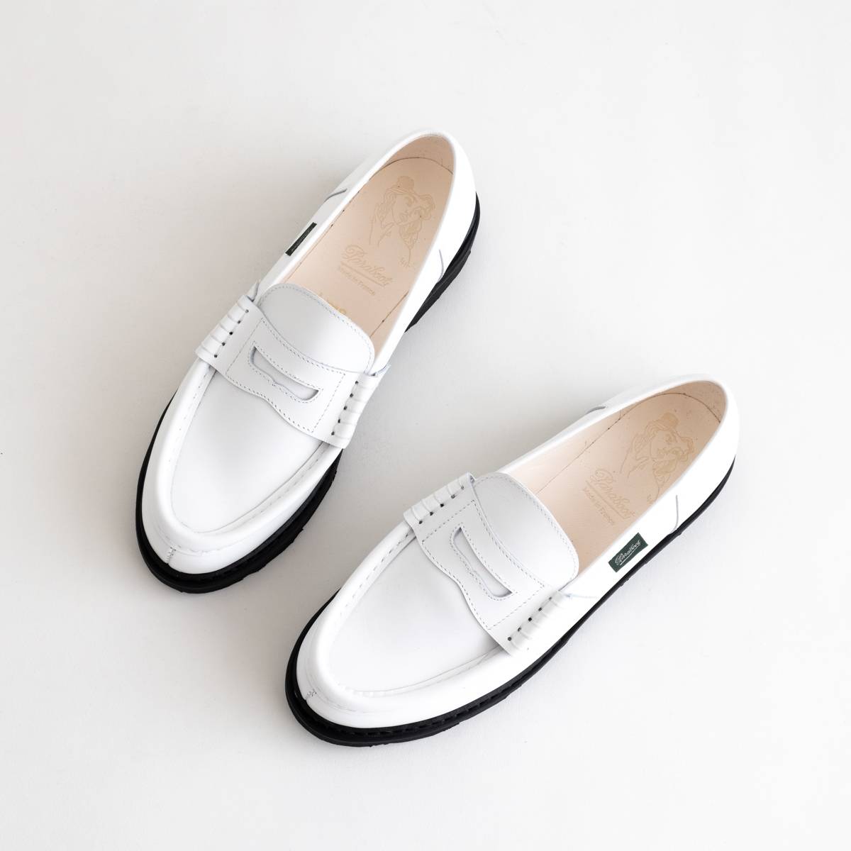 Paraboot ORSAY (Lis フランス オルセー Blanc) 靴 ローファー レザー