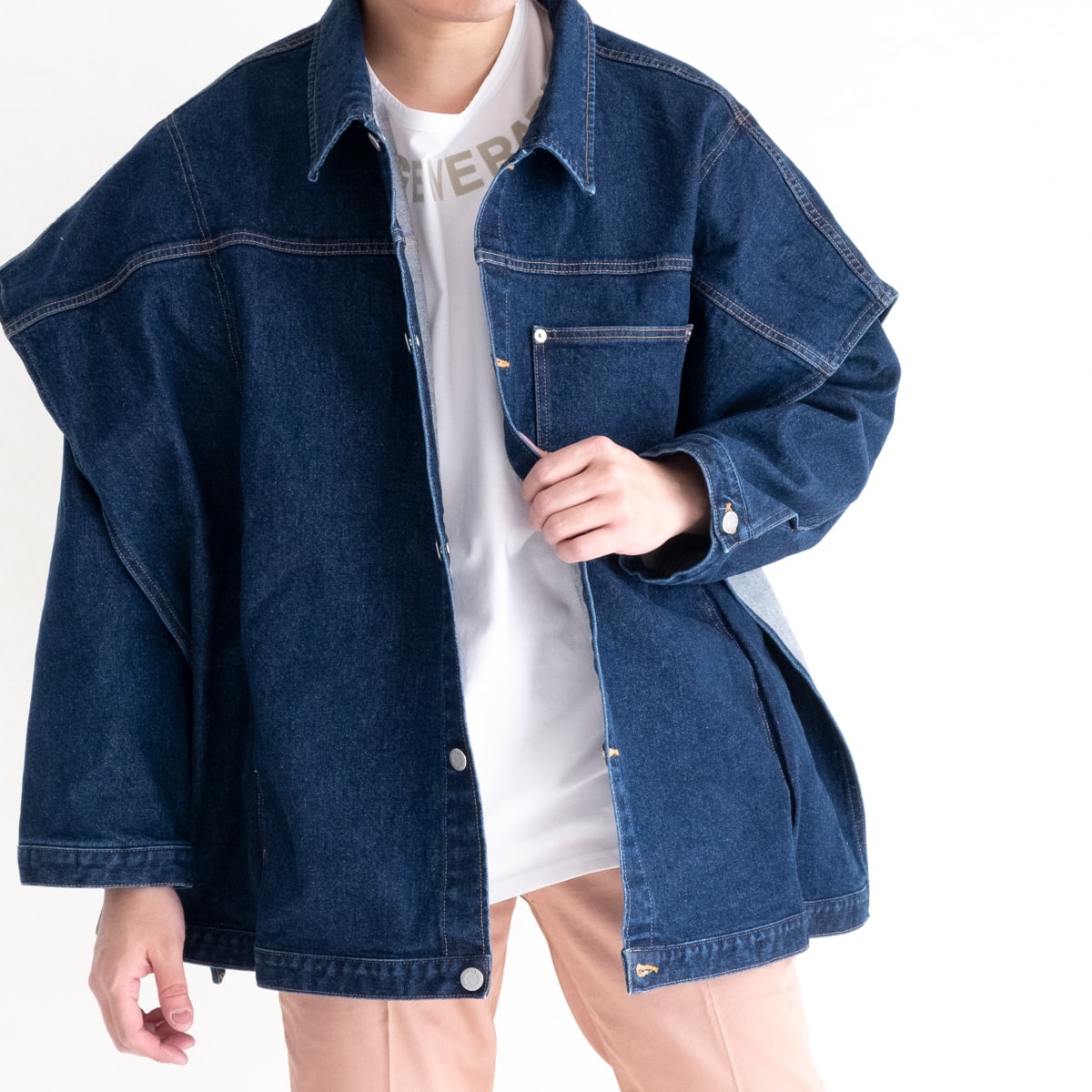 楽天市場 Discovered 12 5oz Denim Layered Blouson 2色 Dc Ss21 Bl 02 ディスカバード レイヤード ブルゾン デニムブルゾン デニムジャケット オーバーサイズ 日本製 メンズ 送料無料 Feel Easy Online