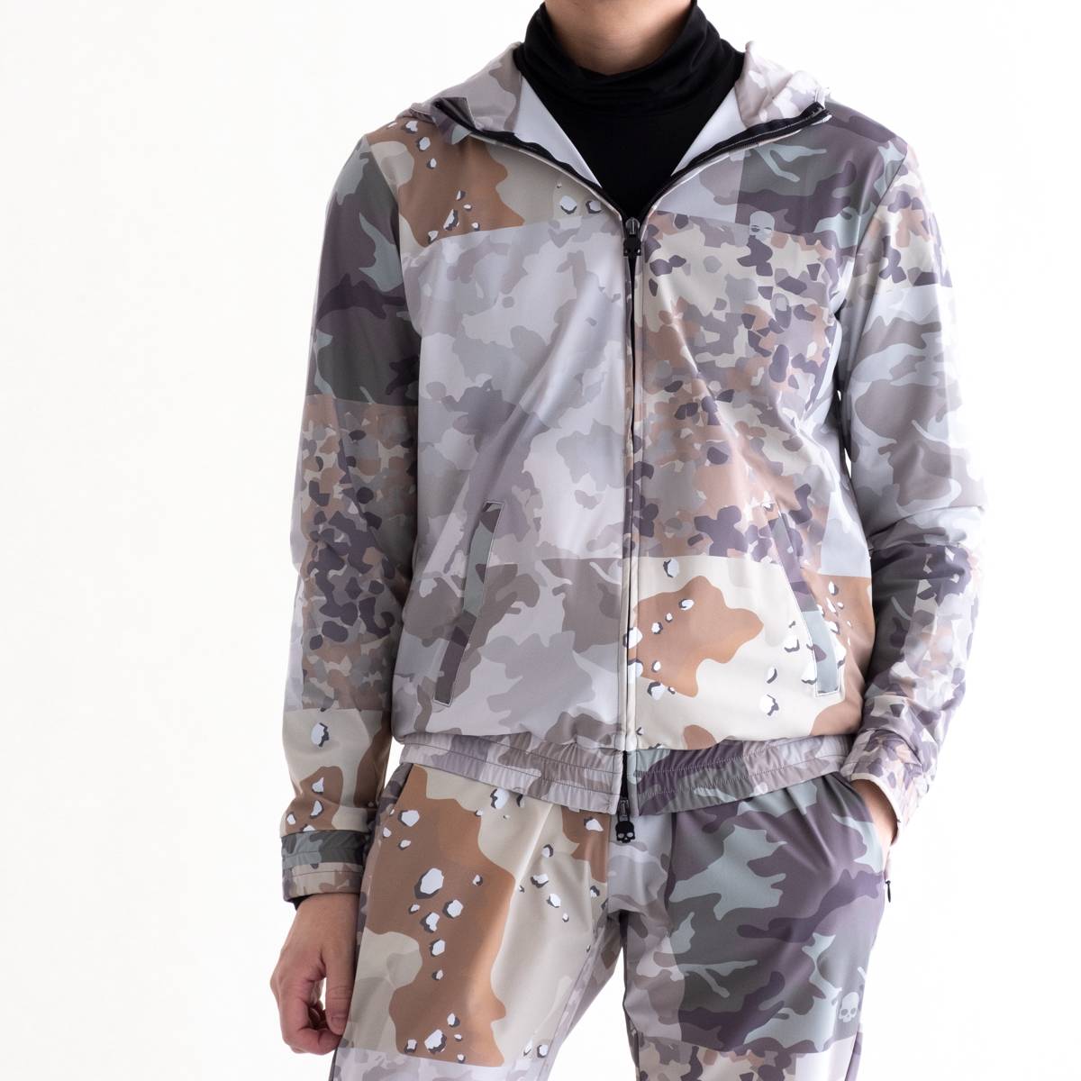 【SALE 30%OFF】 HYDROGEN TECH FZ HOODIE (CAMOUFLAGE) 210-51040004 ハイドロゲン  フーディー カモフラージュ パーカー ブルゾン アースカラー セットアップ イタリア メンズ 送料無料 | FEEL EASY online