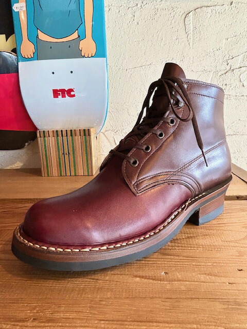 WHITES BOOTS/SEMI DRESS FRENCH CALF  BURGUNDYxBROWN