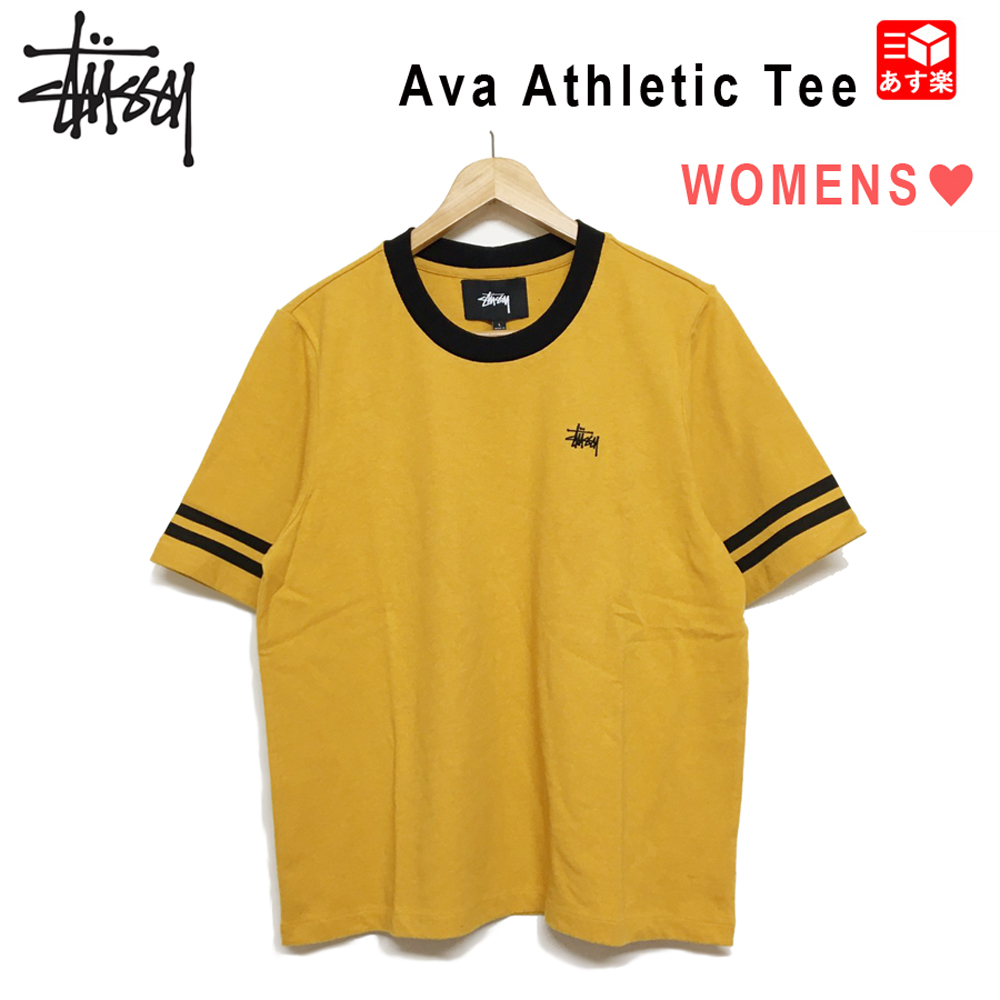 新品本物 楽天市場 New レディース ステューシー Stussy Tシャツ 半袖 ワンポイント ストックロゴ アスレチック Ava Athletic Tee Xs S M L ゴールド 新品 新品 Mellow Usa企画 Women 最安値に挑戦 Usa直輸入 あす楽対応 古着屋mellow楽天市場